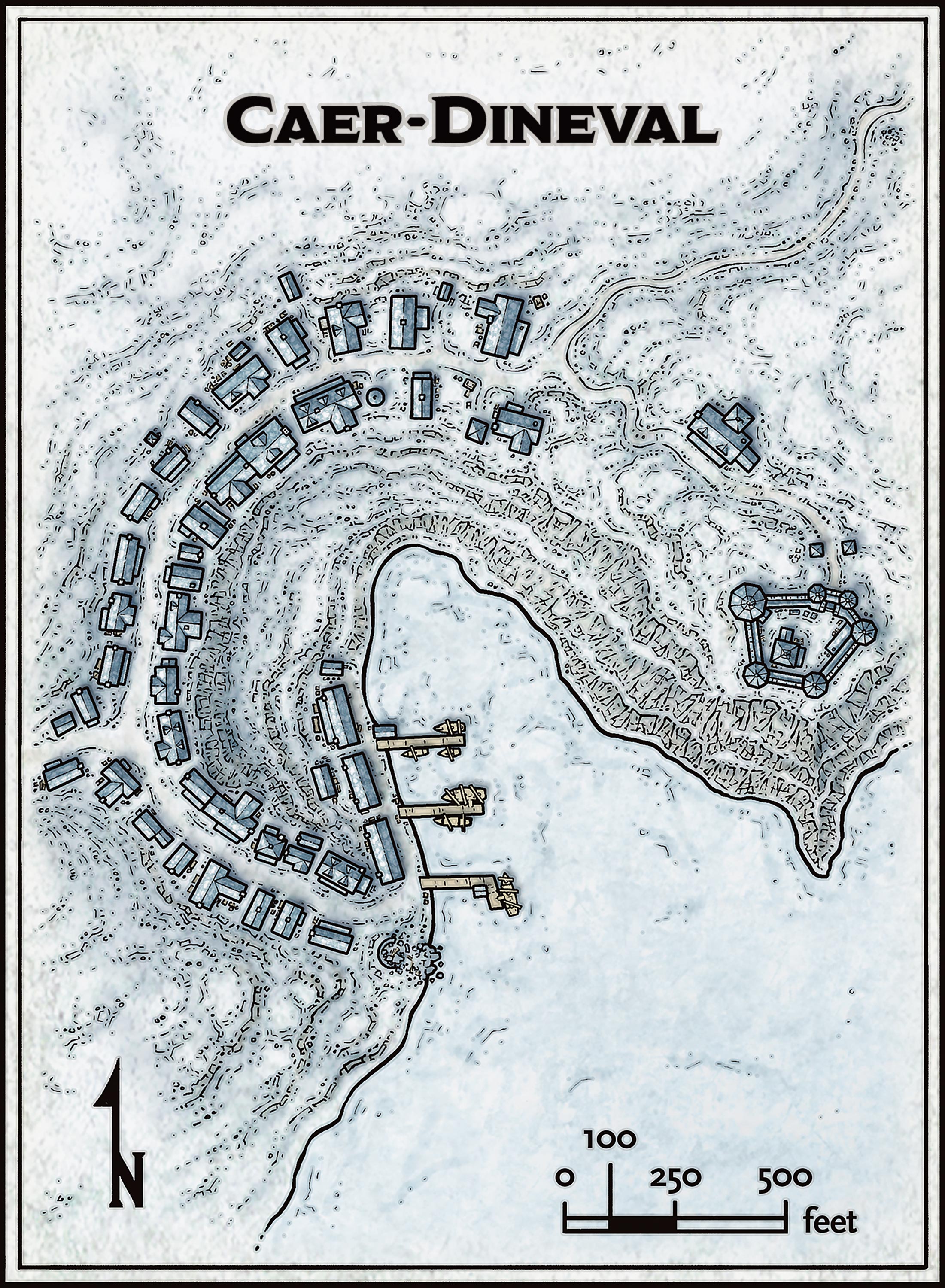 A map of Caer-Dineval